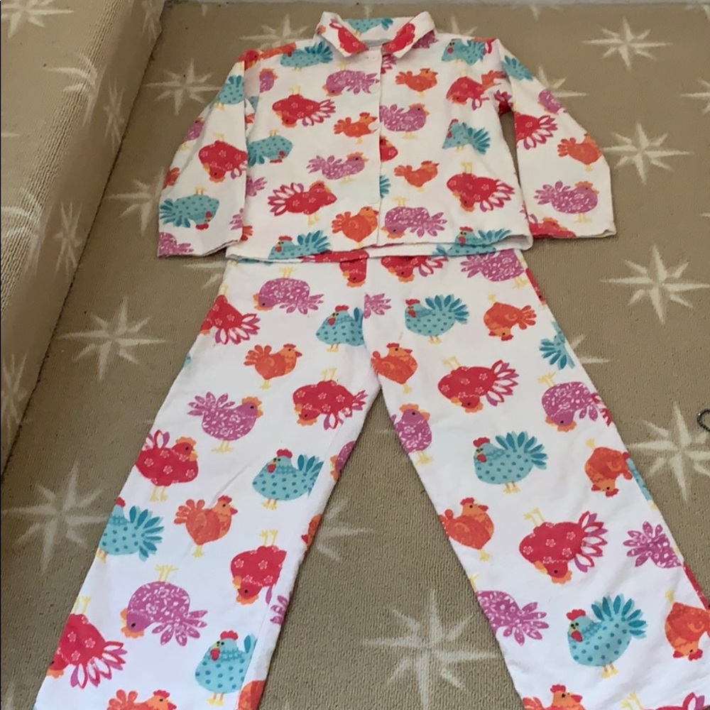 Garnet Hill flannel pj set size 6